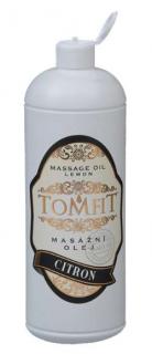 TOMFIT masážny olej - citrónový  1000 ml
