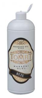 TOMFIT masážny olej - ružový  1000 ml