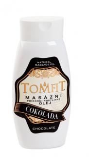 TOMFIT prírodný rastlinný masážny olej - čokoládový  250 ml