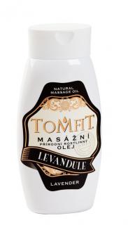 TOMFIT prírodný rastlinný masážny olej - levanduľový  250 ml