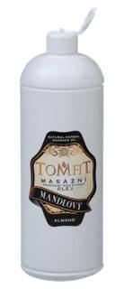 TOMFIT prírodný rastlinný masážny olej - mandľový  250 ml / 500 ml / 1000 ml Objem: 1000 ml