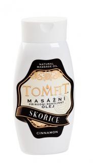 TOMFIT prírodný rastlinný masážny olej - škoricový  250 ml