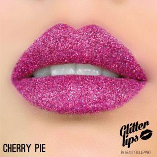 Glitter Lips, vodoodolné trblietky na pery - Cherry Pie 3,5ml