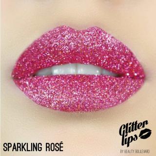 Glitter Lips, vodoodolné trblietky na pery - Sparkling Rosé 3,5ml