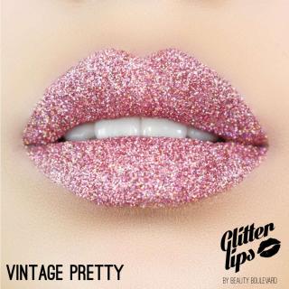 Glitter Lips, vodoodolné trblietky na pery - Vintage Pretty 3,5ml