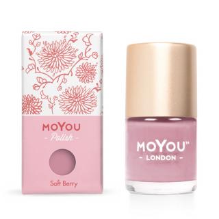 MoYou Pečiatkovací lak na nechty - Soft Berry 9ml