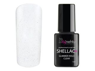 UV gel lak Shellac Me 12ml - Glimmer Holo Clear