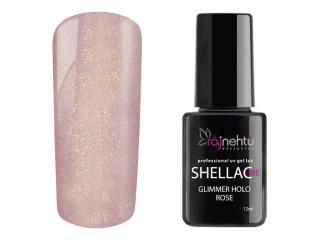 UV gel lak Shellac Me 12ml - Glimmer Holo Rose