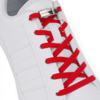Elastické šnúrky do topánok s magnetom Farba: Červená