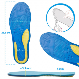 Gélové vložky do športovej obuvi Veľkosť: EU 37 - 42