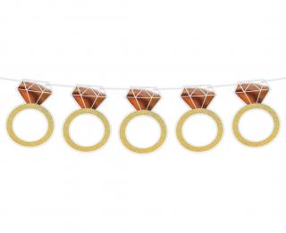 Banner-Girlanda Diamonds Rose Gold& Gold 1,6m