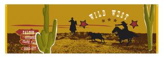 Banner Wild west 220x74cm