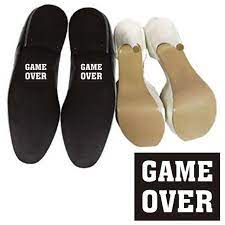 Dekorácia nálepky na topánky Game Over 2ks