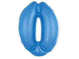 Fóliový balón číslo ,,0,, Modrý 35cm