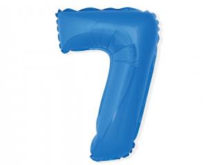 Fóliový balón číslo ,,7,, Modrý 35cm