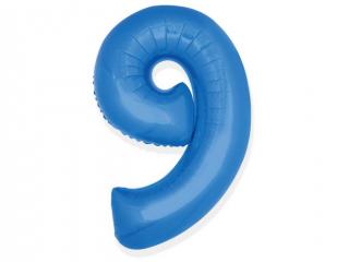 Fóliový balón číslo ,,9,, Modrý 35cm