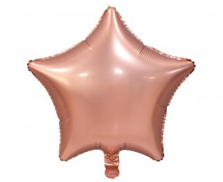 Fóliový balón Hviezda Rose Gold  44cm