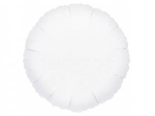 Fóliový balón Kruh biely 47cm