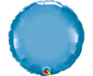 Fóliový balón Kruh Blue Chrom 46cm