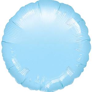 Fóliový balón Kruh pastel Blue 43cm