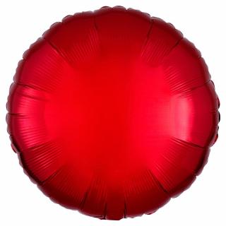 Fóliový balón Kruh Red Chrom 43cm