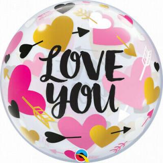 Fóliový balón Love You Valentín 56cm