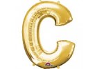 Fóliový balón písmeno ,,C,, Zlatý 35cm