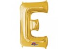 Fóliový balón písmeno ,,E,, Zlatý 35cm