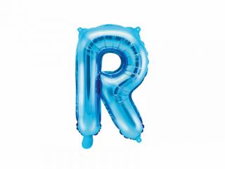 Fóliový balón písmeno ,,R,, Modrý 35cm