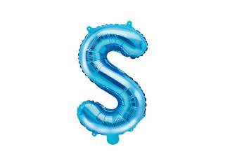 Fóliový balón písmeno ,,S,, Modrý 35cm
