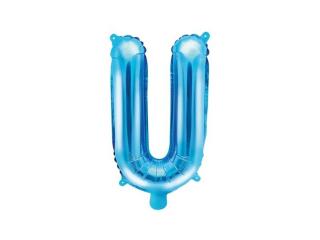Fóliový balón písmeno ,,U,, modrý 35cm
