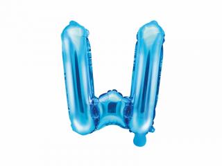 Fóliový balón písmeno ,,W,, modrý 35cm