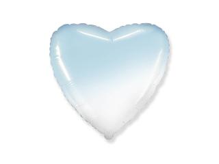 Fóliový balón Srdce  Blue Ombre 43cm