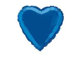 Fóliový balón Srdce modré 47cm