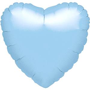 Fóliový balón Srdce pastel Blue 43cm