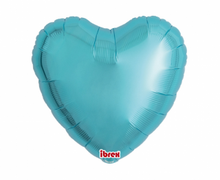 Fóliový balón srdce  pastel blue 43cm