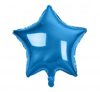 Fóliový balón Star Blue Chrom 44cm