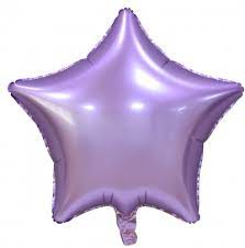 Fóliový balón Star Lila matt 44cm
