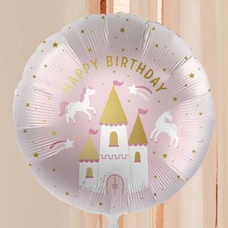Fóliový balón Unicorn  Happy Birthday 43cm