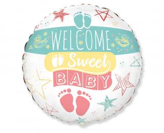 Fóliový balón Welcome Sweet Baby 45cm