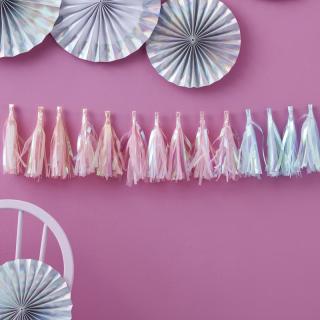 Girlanda Pastel Tridescent Tassels