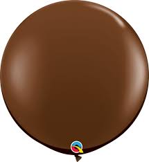 Jumbo balón latexový Chocolate Brown 91cm