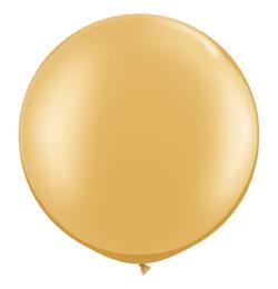 Jumbo balón latexový Metallic Gold 76cm
