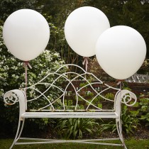 Jumbo latexové balóny Ivory 3ks v balení