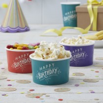Kelímok Happy Birthday Kraft party 8ks v balení