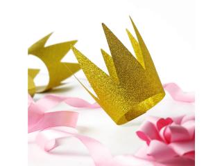 Korunka-Golden Glitter 3ks v balení