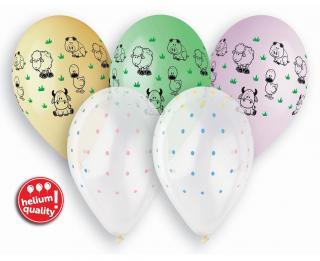 Latexové balóny  Farma party 5ks v balení