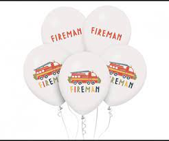 Latexové balóny Fireman 5ks v balení