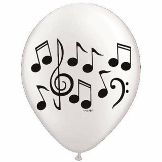 Latexové balóny Music Notes 6ks v balení
