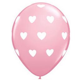Latexové balóny  Stars Pink 6ks v balení